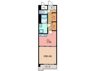 近鉄四日市駅 徒歩9分 8階の物件間取画像